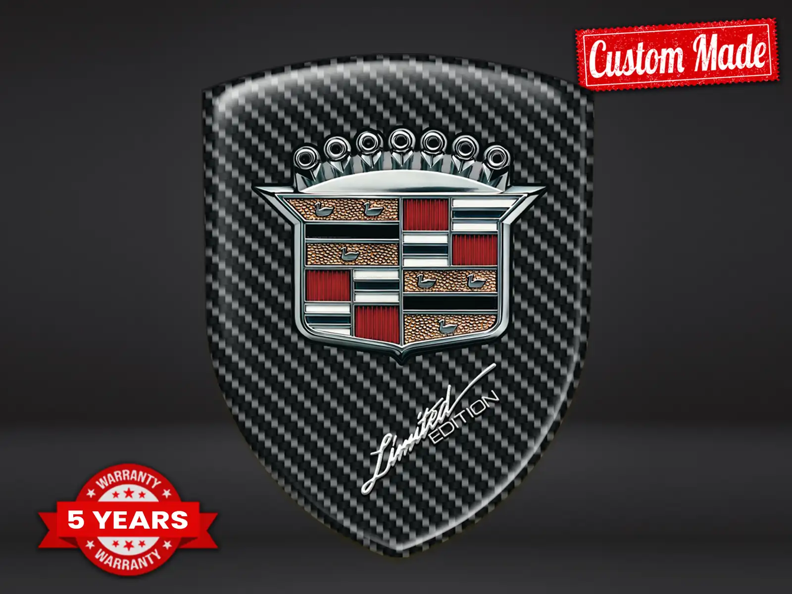 Cadillac Silikon Abzeichen Limited Racing Domes Stil